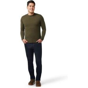 SmartWool Mens Sparwood Crew Sweater(North Woods Heather-winter Moss Heather)