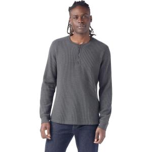 SmartWool Mens Waffle Long Sleeve Henley(Charcoal)