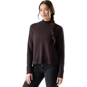 SmartWool Womens Edgewood Mock Neck Sweater(Mink Heather)