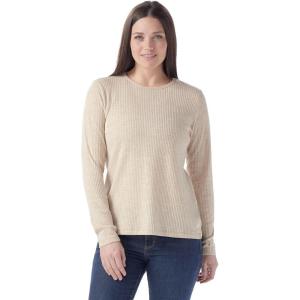 SmartWool Womens Thermal Merino Rib Crew(Toasted Coconut Heather)