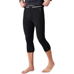 Smartwool Men’s Classic All-Season Merino Base Layer 3/4 Bottom. Breathable Merino Wool Pants(Black)