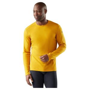 Smartwool Men’s Classic Thermal Merino Wool Base Layer Crew(Autumn Sun)