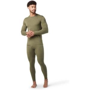 Smartwool Men’s Classic Thermal Merino Wool Base Layer Crew(Winter Moss Heather)