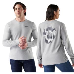 Smartwool Men’s Gondola View Long Sleeve Graphic Tee(Light Gray Heather)