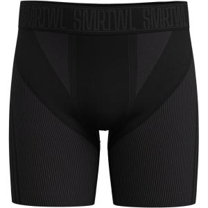 Smartwool Men’s Intraknit 6″ Boxer Brief Boxed(Black Charcoal)
