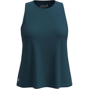 Smartwool Womens Active Ultralite High Neck Tank(Twilight Blue)
