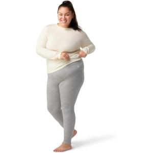 Smartwool Women’s Classic All-Season Merino Base Layer Bottom Plus, Base Layer Pants(Light Gray Heather)