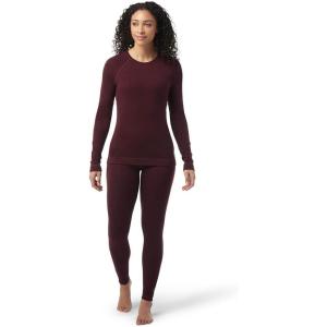 Smartwool Women’s Classic Thermal Merino Base Layer Crew(Black Cherry Heather)