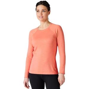 Smartwool Women’s Classic Thermal Merino Base Layer Crew(Sunset Coral Heather)