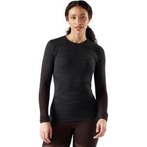 Smartwool Womens Intraknit Merino 200 Crew(Charcoal-mink Stripe)
