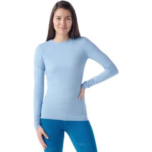 Smartwool Womens Intraknit Merino 200 Crew(Serene Blue-white)