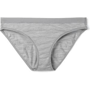 Smartwool Women’s Merino Bikini Boxed. Breathable Merino Wool Jersey Underwear for Everyday(Light Gray Heather)