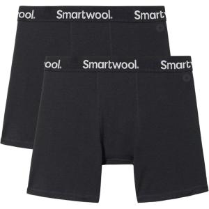 Smartwool mens Active Boxer Brief Boxed(Black-2pk)
