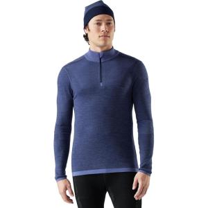 Smartwool mens Intraknit Alpine 1/4 Zip(Nightfall Blue)