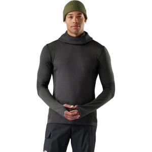 Smartwool mens Intraknit Thermal Merino Base Layer Hoodie(Charcoal/Winter Moss)
