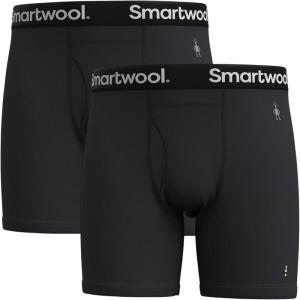 Smartwool mens Merino Boxer Brief Boxed(Black-2pk)