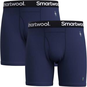 Smartwool mens Merino Boxer Brief Boxed(Deep Navy-2pk)