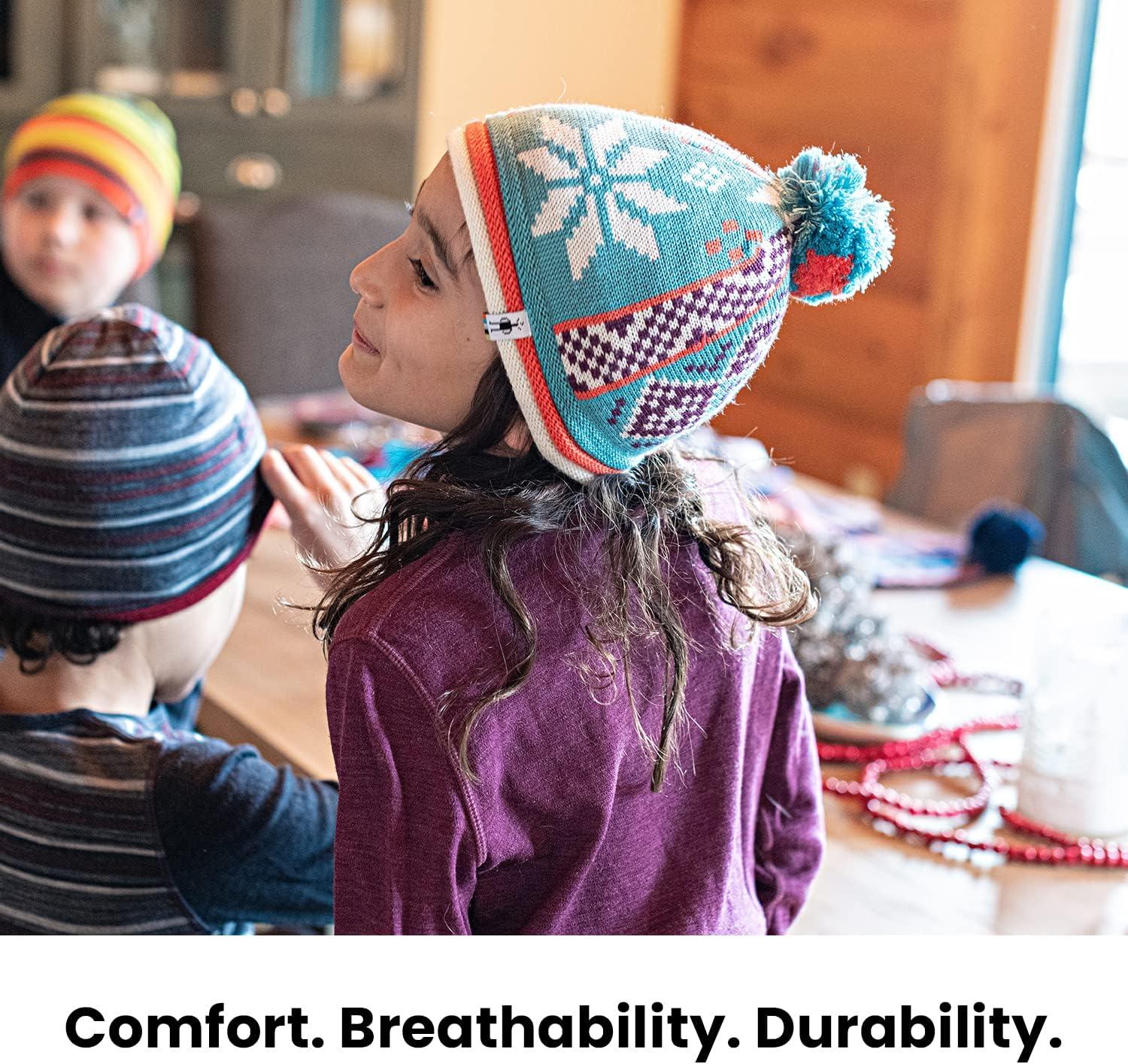 image:imageSmartWool Boys Classic Thermal Merino Base Layer 14 Zip ToddlerLittle KidBig KidPurple Iris Heather