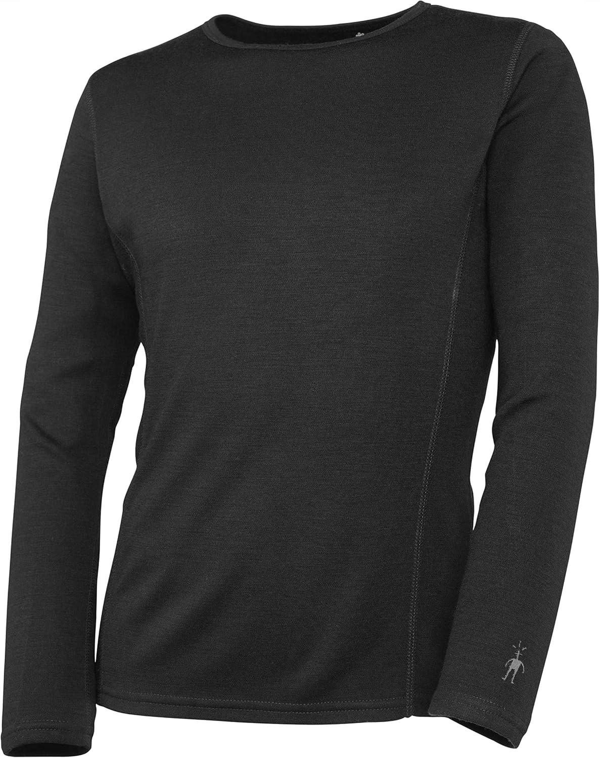 image:imageSmartwool Kids Classic Thermal Merino Base Layer Crew for Boys and GirlsBlack