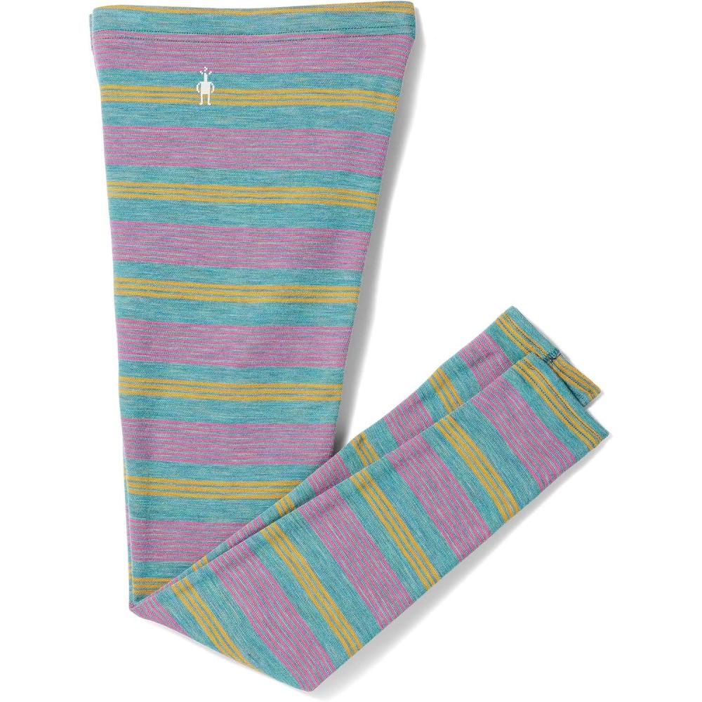 image:imageSmartwool Kids Classic Thermal Merino Base Layer Bottoms for Boys and GirlsToddlerLittle KidBig KidCascade Multi Stripe