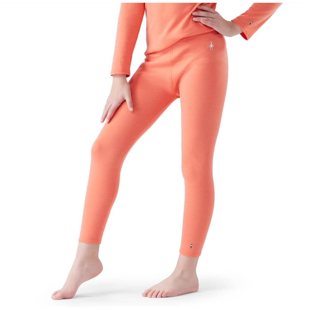 image:imageSmartwool Kids Classic Thermal Merino Base Layer Bottoms for Boys and GirlsToddlerLittle KidBig KidCoral Reef