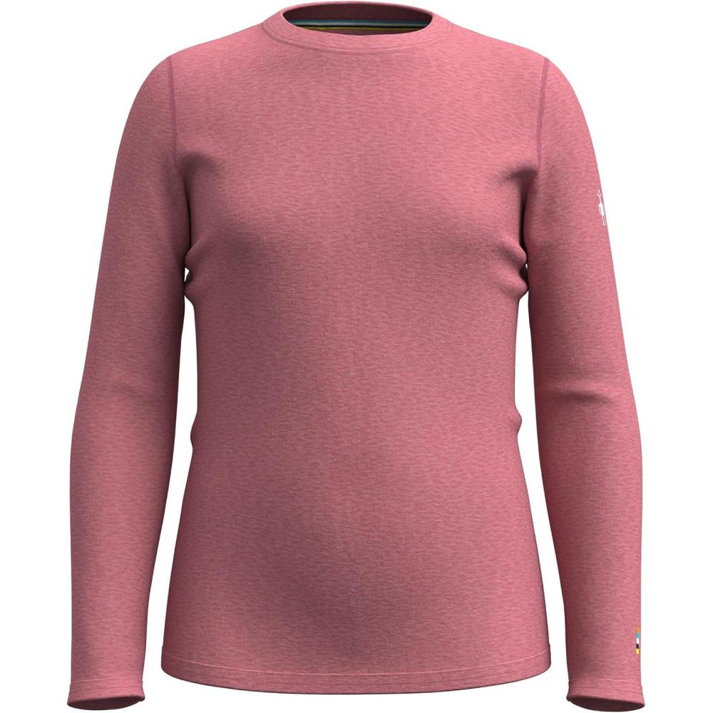 image:imageSmartwool Kids Classic Thermal Merino Base Layer Crew for Boys and GirlsGarden Pink Heather