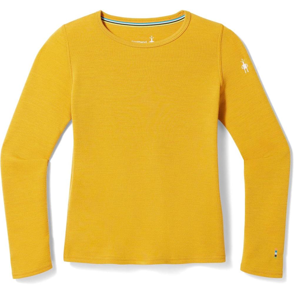 image:imageSmartwool Kids Classic Thermal Merino Base Layer Crew for Boys and GirlsHoney Gold