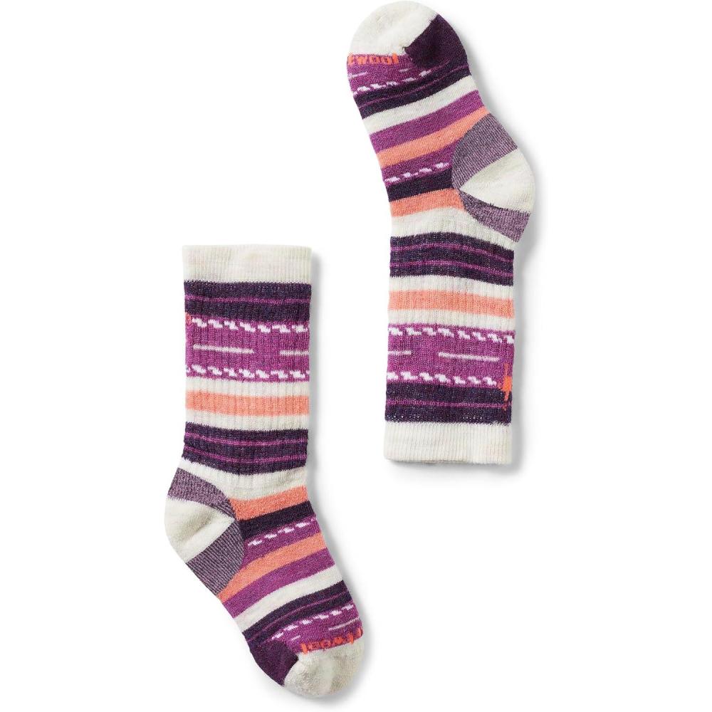 image:imageSmartwool Unisex Kids Hike Full Cushion Margarita Crew Socks ToddlerLittle KidBig KidMoonbeam