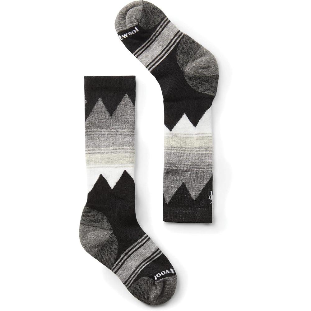image:imageSmartwool Unisex Kids Ski Light Cushion Over the Calf Socks ToddlerLittle KidBig Kid SocksBlack