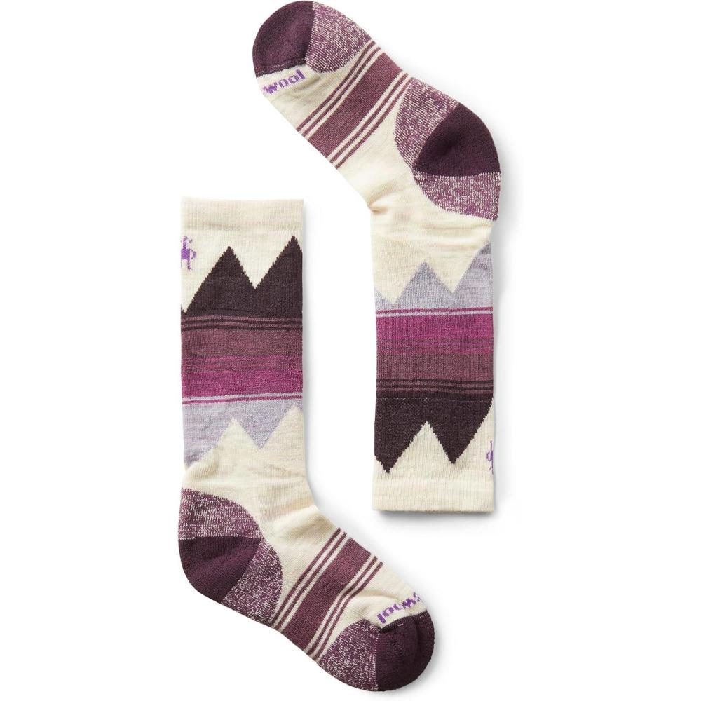 image:imageSmartwool Unisex Kids Ski Light Cushion Over the Calf Socks ToddlerLittle KidBig Kid SocksMoonbeam