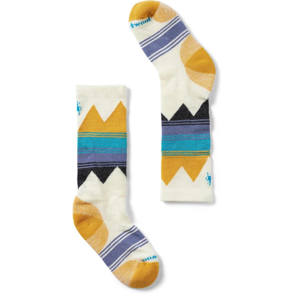 image:imageSmartwool Unisex Kids Ski Light Cushion Over the Calf Socks ToddlerLittle KidBig Kid SocksNatural