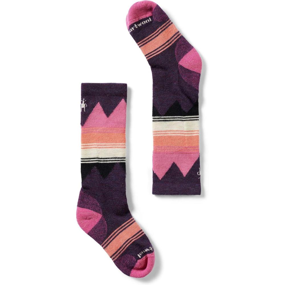 image:imageSmartwool Unisex Kids Ski Light Cushion Over the Calf Socks ToddlerLittle KidBig Kid SocksPurple Iris