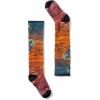 image:imageSmartwool Unisex Kids Junior Ski Zero Cushion Geo Peaks Print Over the Calf Socks Little KidBig KidOrange Rust