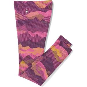 Smartwool Kid’s Classic Thermal Merino Base Layer Bottoms for Boys and Girls(Toddler/Little Kid/Big Kid)(Purple Iris Mtn Scape)