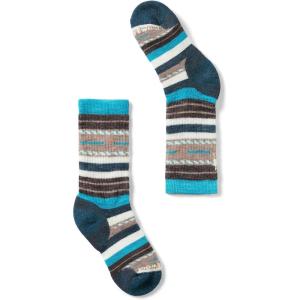 Smartwool Unisex Kids Hike Full Cushion Margarita Crew Socks (Toddler/Little Kid/Big Kid)(Capri)