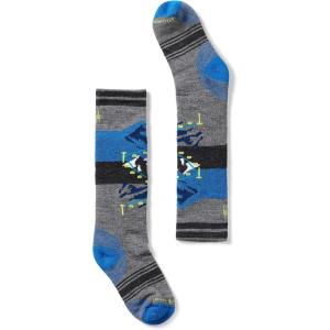 Smartwool Unisex Kids Kids’ Wintersport Full Cushion Gondola Over the Calf Socks (Toddler/Little Kid/Big Kid)(Medium Gray)