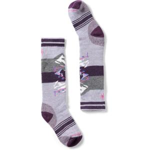 Smartwool Unisex Kids Kids’ Wintersport Full Cushion Gondola Over the Calf Socks (Toddler/Little Kid/Big Kid)(Purple Eclipse)