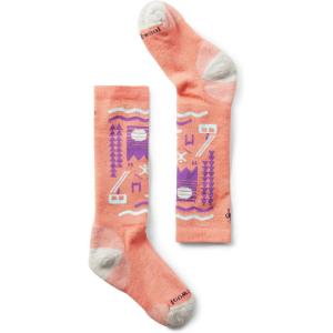 Smartwool Unisex Kids Wintersport Full Cushion Ski Day Over-the-calf Socks (Toddler/Little Kid/Big Kid)(Wild Salmon)