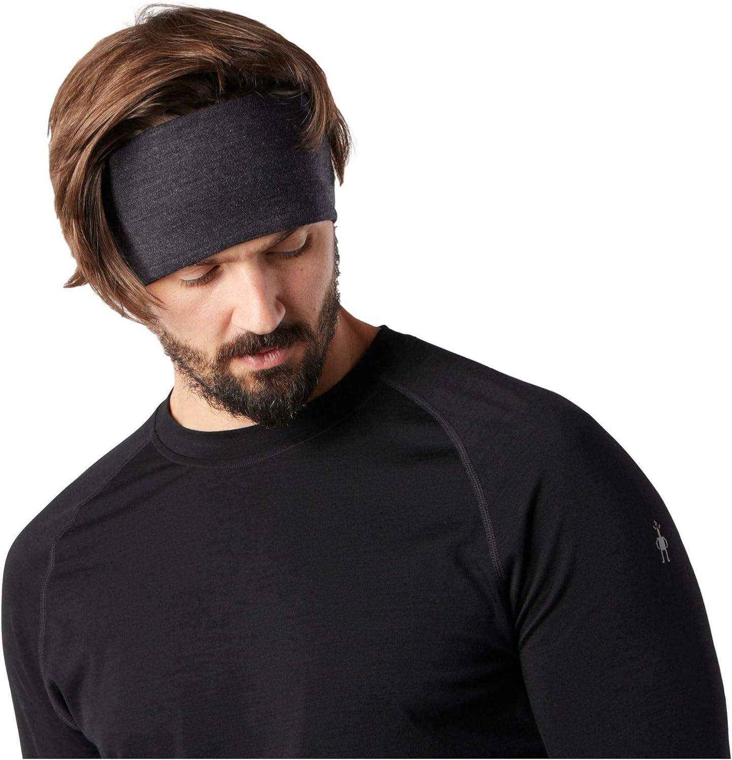 image:imageSmartwool Thermal Merino Reversible HeadbandBlackCharcoal Heather