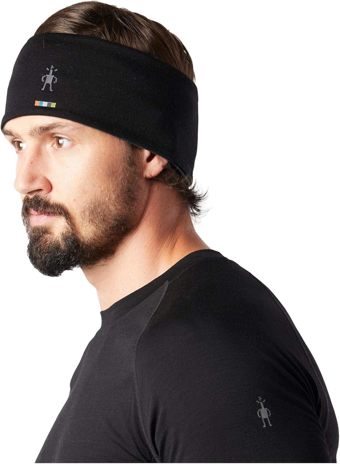 image:imageSmartwool Thermal Merino Reversible HeadbandBlackCharcoal Heather