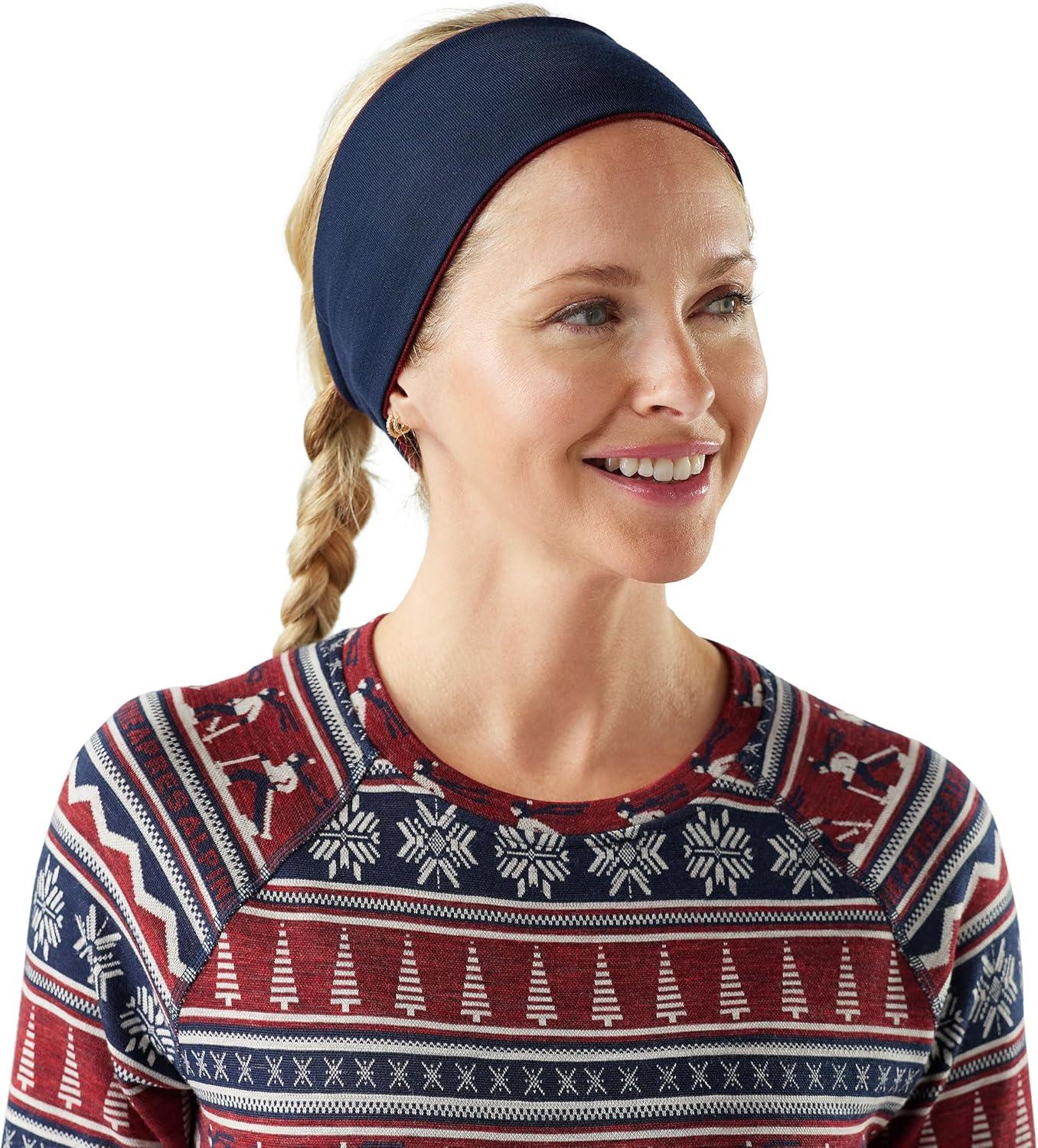 image:imageSmartwool Thermal Merino Reversible HeadbandDeep Navycurrant Heather