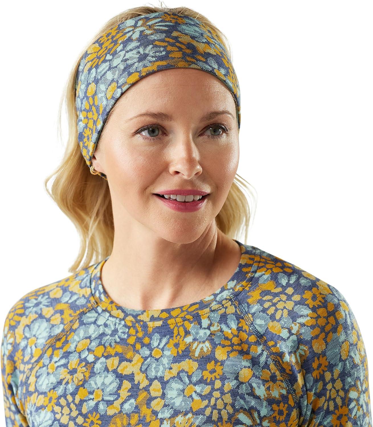 image:imageSmartwool Thermal Merino Reversible HeadbandNightfall Blue Floral