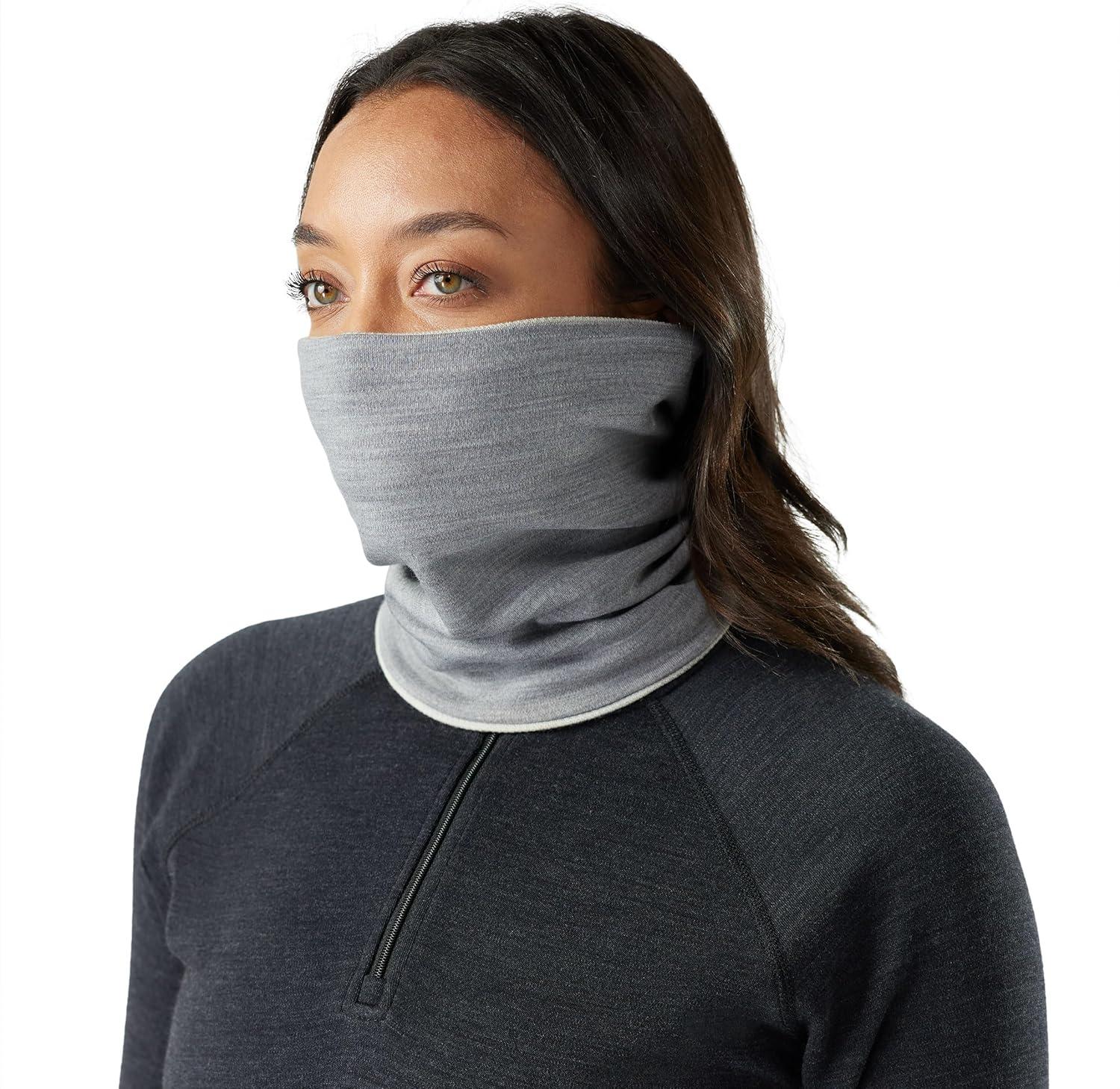 image:imageSmartwool Thermal Merino Reversible Neck Gaiter For Men and WomenLight Gray Color Shift