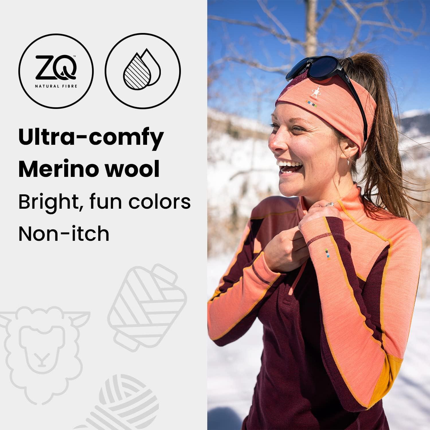 image:imageSmartwool Thermal Merino Reversible Neck Gaiter For Men and WomenLight Gray Foggy Pines