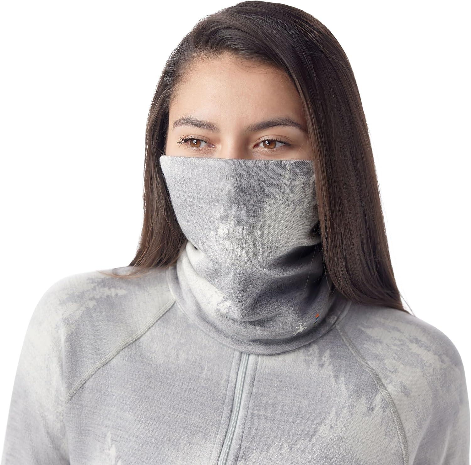 image:imageSmartwool Thermal Merino Reversible Neck Gaiter For Men and WomenLight Gray Foggy Pines