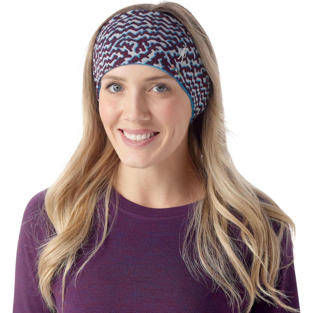 image:imageSmartwool Thermal Merino Reversible HeadbandPurple Iris Retro Line