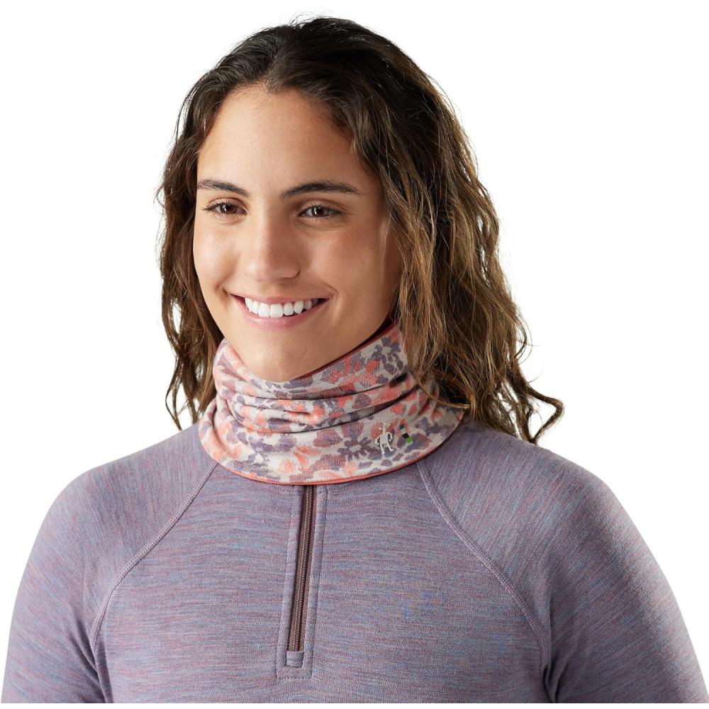 image:imageSmartwool Thermal Merino Reversible Neck Gaiter For Men and WomenCoral Reef Floral