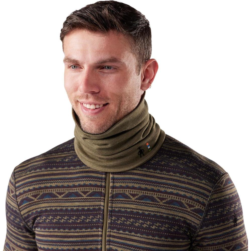 image:imageSmartwool Thermal Merino Reversible Neck Gaiter For Men and WomenWinter Moss Heather