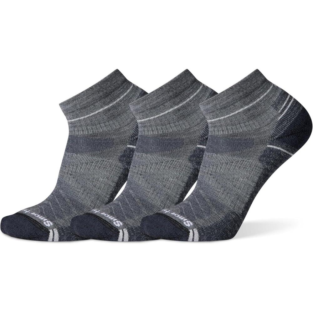 image:imageSmartwool Mens Hike Light Cushion Ankle SocksMedium Gray3pk