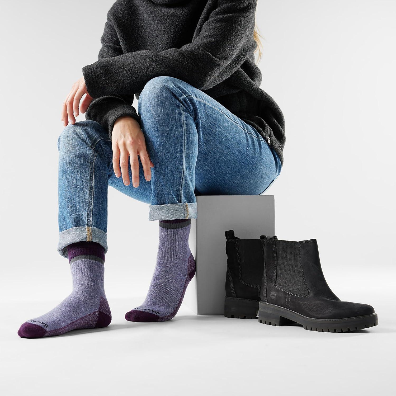 image:imageSmartwool Everyday Cozy Best Friend Crew Socks For Men and WomenChalk Violet